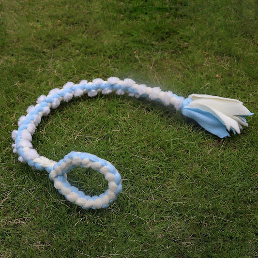 Braided Fleece Tug of War Dog Toy- Faux Fur Style